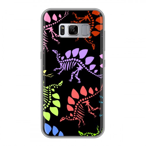 Дизайнерский силиконовый чехол для Samsung Galaxy S8 Plus Узоры динозавров