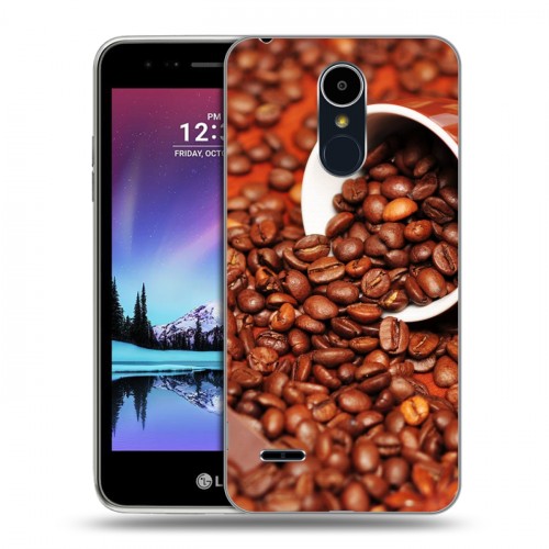 Дизайнерский пластиковый чехол для LG K7 (2017) кофе текстуры