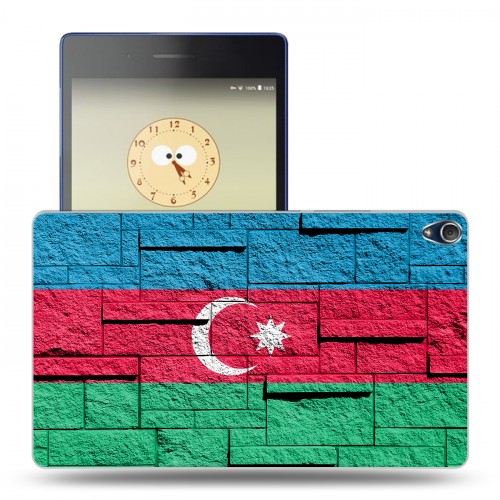 Дизайнерский силиконовый чехол для Lenovo Tab 3 8 Plus Флаг Азербайджана