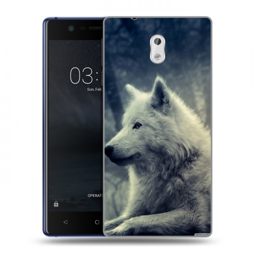 Дизайнерский пластиковый чехол для Nokia 3 Волки