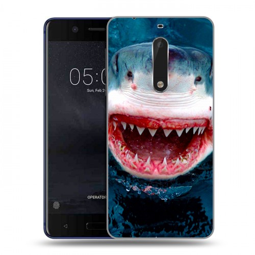Дизайнерский пластиковый чехол для Nokia 5 Акулы