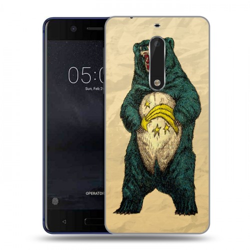 Дизайнерский пластиковый чехол для Nokia 5 Медведи
