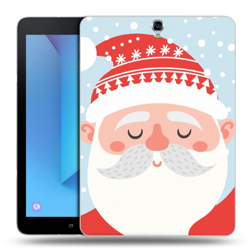Дизайнерский силиконовый чехол для Samsung Galaxy Tab S3  Новогоднее смешенное