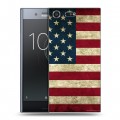 Дизайнерский силиконовый чехол для Sony Xperia XZ Premium Флаг США