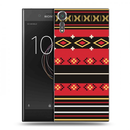 Дизайнерский пластиковый чехол для Sony Xperia XZs Этнические мотивы