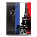 Дизайнерский пластиковый чехол для Sony Xperia XZs Флаг Франции