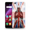 Дизайнерский силиконовый с усиленными углами чехол для Xiaomi RedMi 4X Флаг Британии