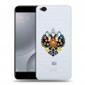 Полупрозрачный дизайнерский пластиковый чехол для Xiaomi Mi5C Российский флаг