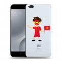 Полупрозрачный дизайнерский пластиковый чехол для Xiaomi Mi5C флаг Киргизии