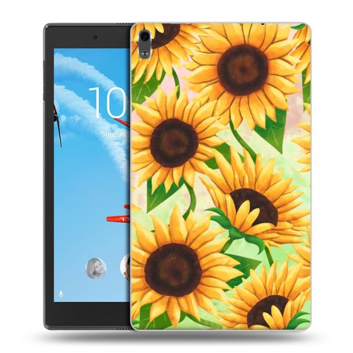 Дизайнерский силиконовый чехол для Lenovo Tab 4 8 Plus Романтик цветы