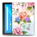 Дизайнерский силиконовый чехол для Lenovo Tab 4 10 Plus Романтик цветы