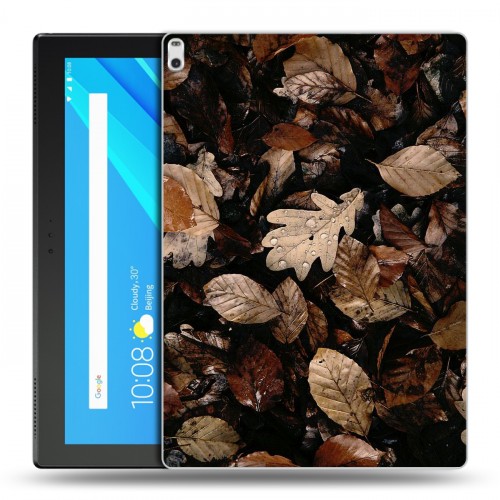 Дизайнерский силиконовый чехол для Lenovo Tab 4 10 Plus Нуарные листья