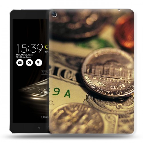Дизайнерский силиконовый чехол для Asus ZenPad 3S 10 LTE Текстуры денег
