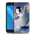 Дизайнерский силиконовый чехол для Asus ZenFone Live Пингвины