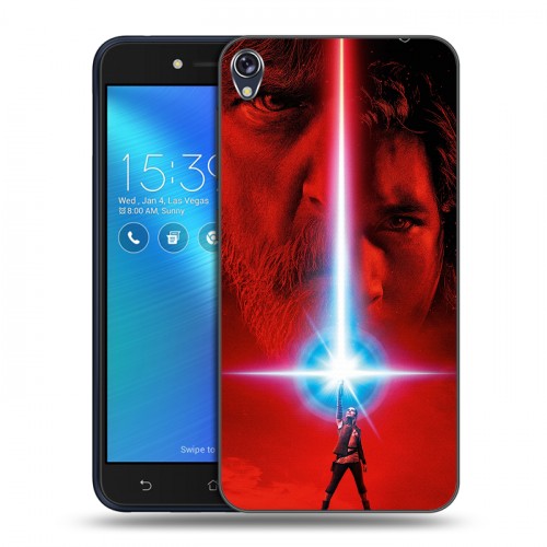 Дизайнерский силиконовый чехол для Asus ZenFone Live Star Wars : The Last Jedi