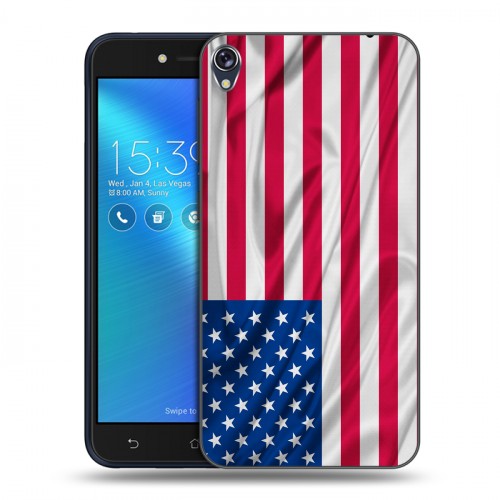 Дизайнерский силиконовый чехол для Asus ZenFone Live Флаг США