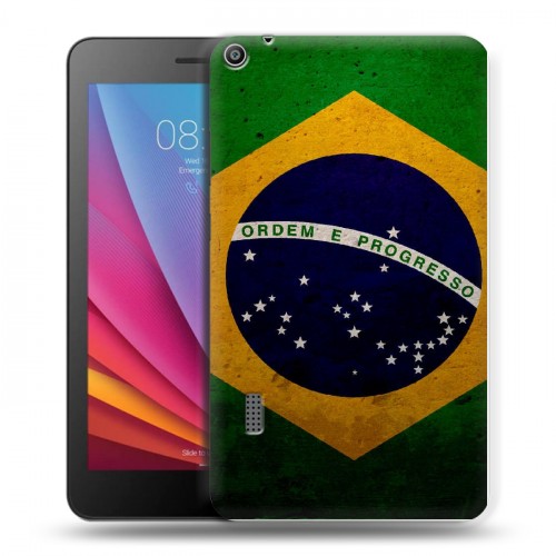 Дизайнерский силиконовый чехол для Huawei MediaPad T3 7 Флаг Бразилии