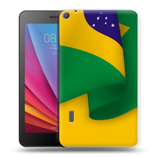 Дизайнерский силиконовый чехол для Huawei MediaPad T3 7 Флаг Бразилии