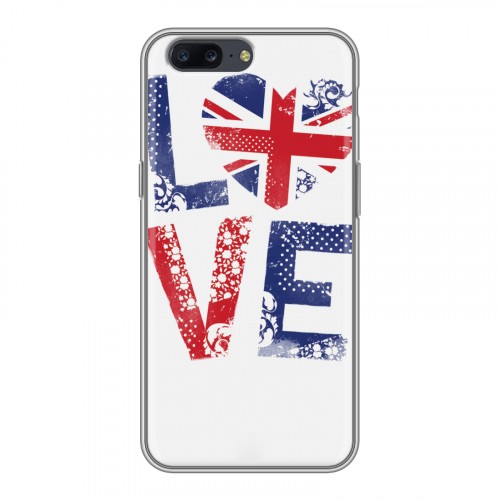 Дизайнерский пластиковый чехол для OnePlus 5 British love