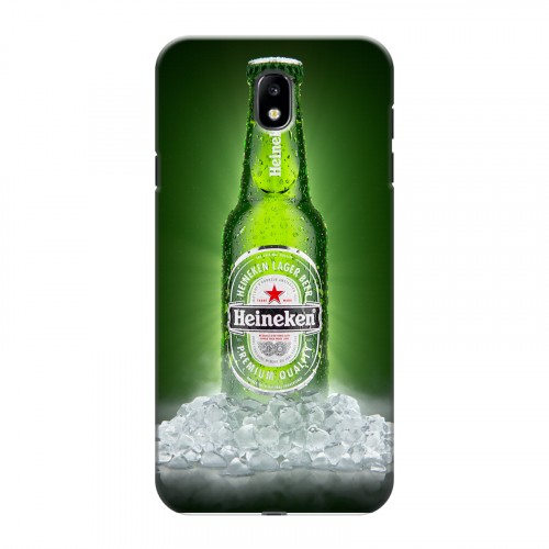 Дизайнерский силиконовый с усиленными углами чехол для Samsung Galaxy J7 (2017) Heineken