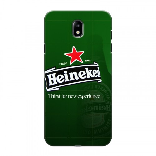 Дизайнерский силиконовый с усиленными углами чехол для Samsung Galaxy J7 (2017) Heineken
