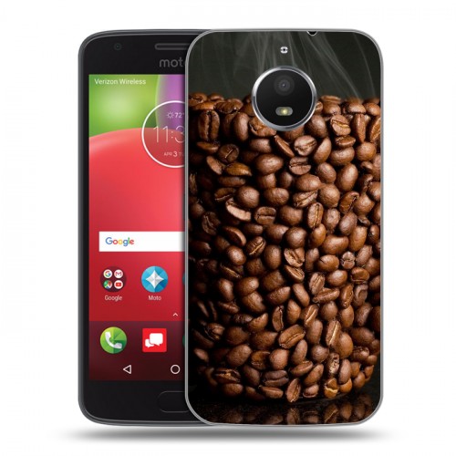 Дизайнерский силиконовый чехол для Motorola Moto E4 Plus Кофе напиток
