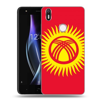 Дизайнерский силиконовый чехол для BQ Aquaris X Флаг Киргизии (на заказ)