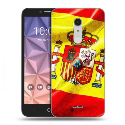 Дизайнерский силиконовый чехол для Alcatel A3 XL Флаг Испании
