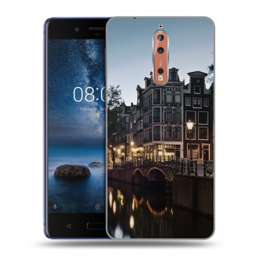 Дизайнерский пластиковый чехол для Nokia 8 амстердам