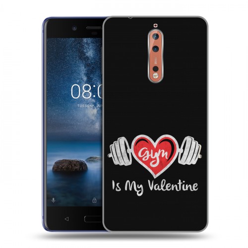 Дизайнерский пластиковый чехол для Nokia 8 День Святого Валентина
