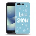 Дизайнерский силиконовый чехол для ASUS ZenFone 4 Pro снежинки
