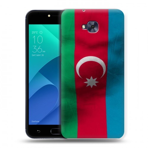 Дизайнерский пластиковый чехол для ASUS ZenFone 4 Selfie Флаг Азербайджана
