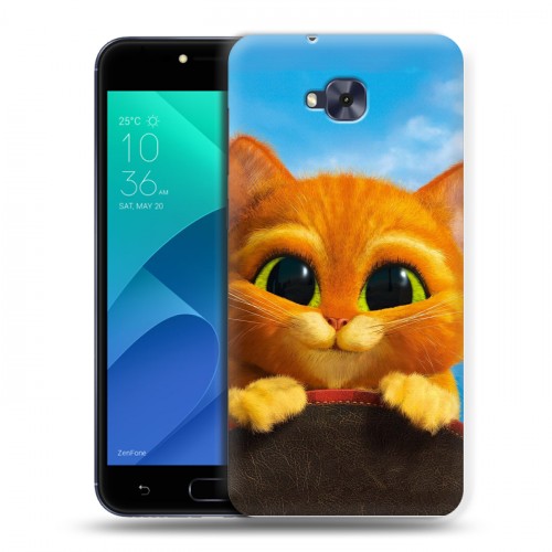 Дизайнерский пластиковый чехол для ASUS ZenFone 4 Selfie Кот в сапогах