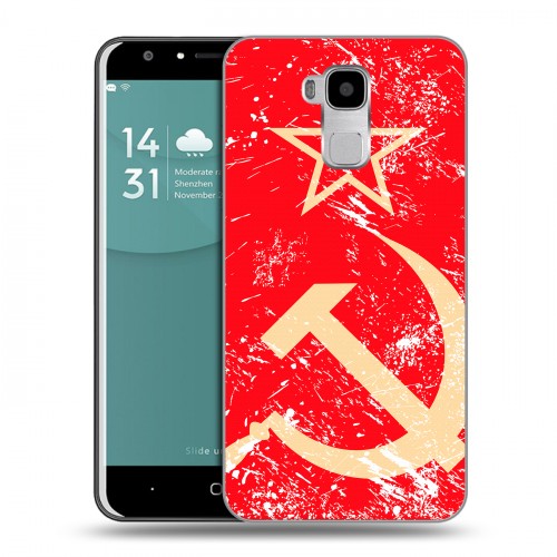 Дизайнерский пластиковый чехол для Doogee Y6 Флаг СССР 