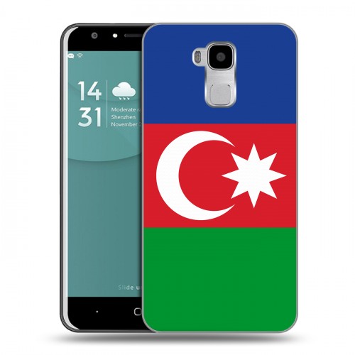 Дизайнерский пластиковый чехол для Doogee Y6 Флаг Азербайджана