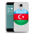 Полупрозрачный дизайнерский пластиковый чехол для Doogee Y6 Флаг Азербайджана