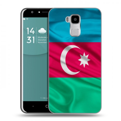 Дизайнерский пластиковый чехол для Doogee Y6 Флаг Азербайджана