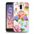 Дизайнерский силиконовый чехол для Alcatel A7 XL Романтик цветы