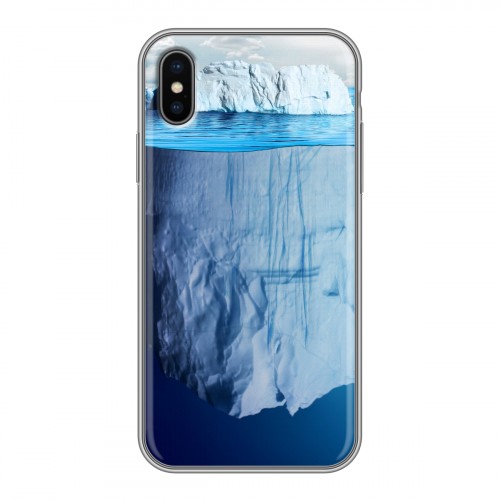 Дизайнерский силиконовый чехол для Iphone x10 Льды