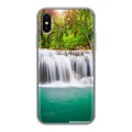 Дизайнерский силиконовый чехол для Iphone x10 Водопады