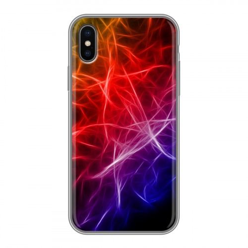 Дизайнерский силиконовый чехол для Iphone x10 Красочные абстракции
