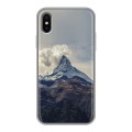 Дизайнерский силиконовый чехол для Iphone x10 горы