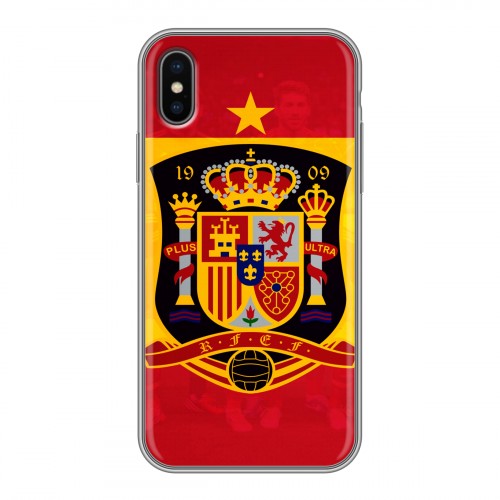 Дизайнерский силиконовый чехол для Iphone x10 флаг Испании
