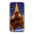 Дизайнерский силиконовый чехол для Iphone x10 Париж