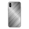 Дизайнерский силиконовый чехол для Iphone x10 Металл