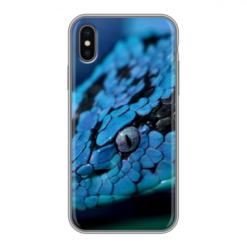 Дизайнерский силиконовый чехол для Iphone x10 Змеи