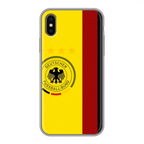 Дизайнерский силиконовый чехол для Iphone x10 Флаг Германии
