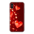 Дизайнерский силиконовый чехол для Iphone x10 День Святого Валентина