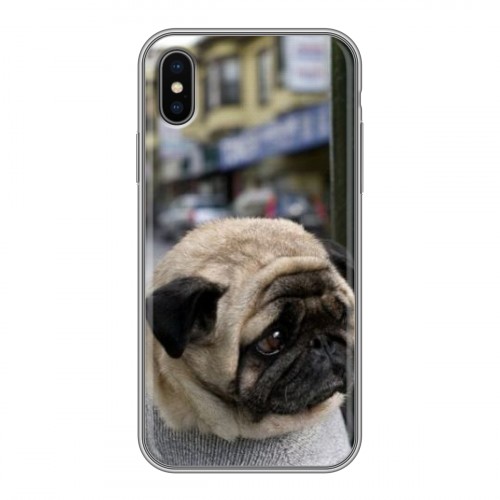 Дизайнерский силиконовый чехол для Iphone x10 Собаки