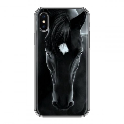 Дизайнерский силиконовый чехол для Iphone x10 Лошади